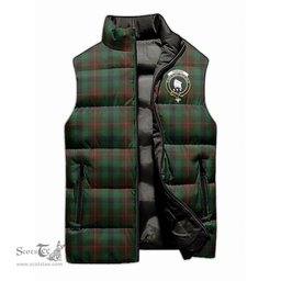Scottish Tennant Clan Tartan Puffer Vest, Family Crest Plaid Sleeveless Down Jacket Scottish Plaid Tartan Plaid - ScotsTee - scotstee.com