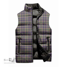 Scottish Taylor Weathered Tartan Tartan Puffer Vest, Tartan Plaid Sleeveless Down Jacket Scottish Plaid Tartan Plaid - ScotsTee - scotstee.com