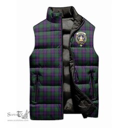 Scottish Urquhart Clan Tartan Puffer Vest, Family Crest Plaid Sleeveless Down Jacket Scottish Plaid Tartan Plaid - ScotsTee - scotstee.com