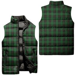 Scottish Wallace Hunting Tartan Tartan Puffer Vest, Tartan Plaid Sleeveless Down Jacket Scottish Plaid Tartan Plaid - ScotsTee - scotstee.com