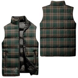 Scottish Sackett Tartan Tartan Puffer Vest, Tartan Plaid Sleeveless Down Jacket Scottish Plaid Tartan Plaid - ScotsTee - scotstee.com