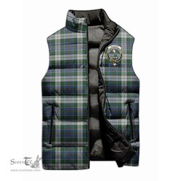 Scottish MacInnes Dress Clan Tartan Puffer Vest, Family Crest Plaid Sleeveless Down Jacket Scottish Plaid Tartan Plaid - ScotsTee - scotstee.com