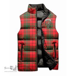 Scottish MacAulay Modern Clan Tartan Puffer Vest, Family Crest Plaid Sleeveless Down Jacket Scottish Plaid Tartan Plaid - ScotsTee - scotstee.com