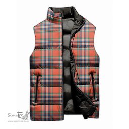 Scottish MacFarlane Ancient Tartan Tartan Puffer Vest, Tartan Plaid Sleeveless Down Jacket Scottish Plaid Tartan Plaid - ScotsTee - scotstee.com