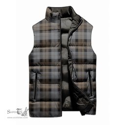 Scottish MacKay Weathered Tartan Tartan Puffer Vest, Tartan Plaid Sleeveless Down Jacket Scottish Plaid Tartan Plaid - ScotsTee - scotstee.com