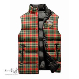 Scottish MacLachlan Hunting Modern Clan Tartan Puffer Vest, Family Crest Plaid Sleeveless Down Jacket Scottish Plaid Tartan Plaid - ScotsTee - scotstee.com