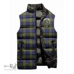 Scottish MacLaren Modern Clan Tartan Puffer Vest, Family Crest Plaid Sleeveless Down Jacket Scottish Plaid Tartan Plaid - ScotsTee - scotstee.com
