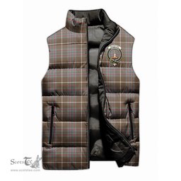Scottish MacIntyre Hunting Weathered Clan Tartan Puffer Vest, Family Crest Plaid Sleeveless Down Jacket Scottish Plaid Tartan Plaid - ScotsTee - scotstee.com