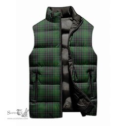 Scottish MacAulay Hunting Tartan Tartan Puffer Vest, Tartan Plaid Sleeveless Down Jacket Scottish Plaid Tartan Plaid - ScotsTee - scotstee.com