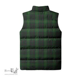Scottish MacAulay Hunting Tartan Tartan Puffer Vest, Tartan Plaid Sleeveless Down Jacket Scottish Plaid Tartan Plaid - ScotsTee - scotstee.com