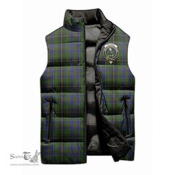 Scottish MacInnes Clan Tartan Puffer Vest, Family Crest Plaid Sleeveless Down Jacket Scottish Plaid Tartan Plaid - ScotsTee - scotstee.com