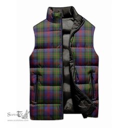 Scottish MacLennan Tartan Tartan Puffer Vest, Tartan Plaid Sleeveless Down Jacket Scottish Plaid Tartan Plaid - ScotsTee - scotstee.com