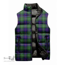 Scottish MacThomas Modern Tartan Tartan Puffer Vest, Tartan Plaid Sleeveless Down Jacket Scottish Plaid Tartan Plaid - ScotsTee - scotstee.com