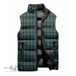 Scottish MacKenzie Tartan Tartan Puffer Vest, Tartan Plaid Sleeveless Down Jacket Scottish Plaid Tartan Plaid - ScotsTee - scotstee.com
