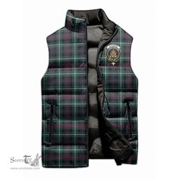 Scottish MacKenzie Modern Clan Tartan Puffer Vest, Family Crest Plaid Sleeveless Down Jacket Scottish Plaid Tartan Plaid - ScotsTee - scotstee.com