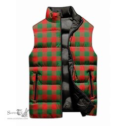 Scottish Moncrieff Modern Tartan Tartan Puffer Vest, Tartan Plaid Sleeveless Down Jacket Scottish Plaid Tartan Plaid - ScotsTee - scotstee.com