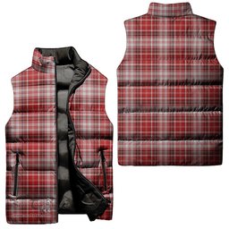 Scottish MacDougall Dress Tartan Tartan Puffer Vest, Tartan Plaid Sleeveless Down Jacket Scottish Plaid Tartan Plaid - ScotsTee - scotstee.com