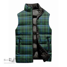 Scottish O'Connor Tartan Tartan Puffer Vest, Tartan Plaid Sleeveless Down Jacket Scottish Plaid Tartan Plaid - ScotsTee - scotstee.com