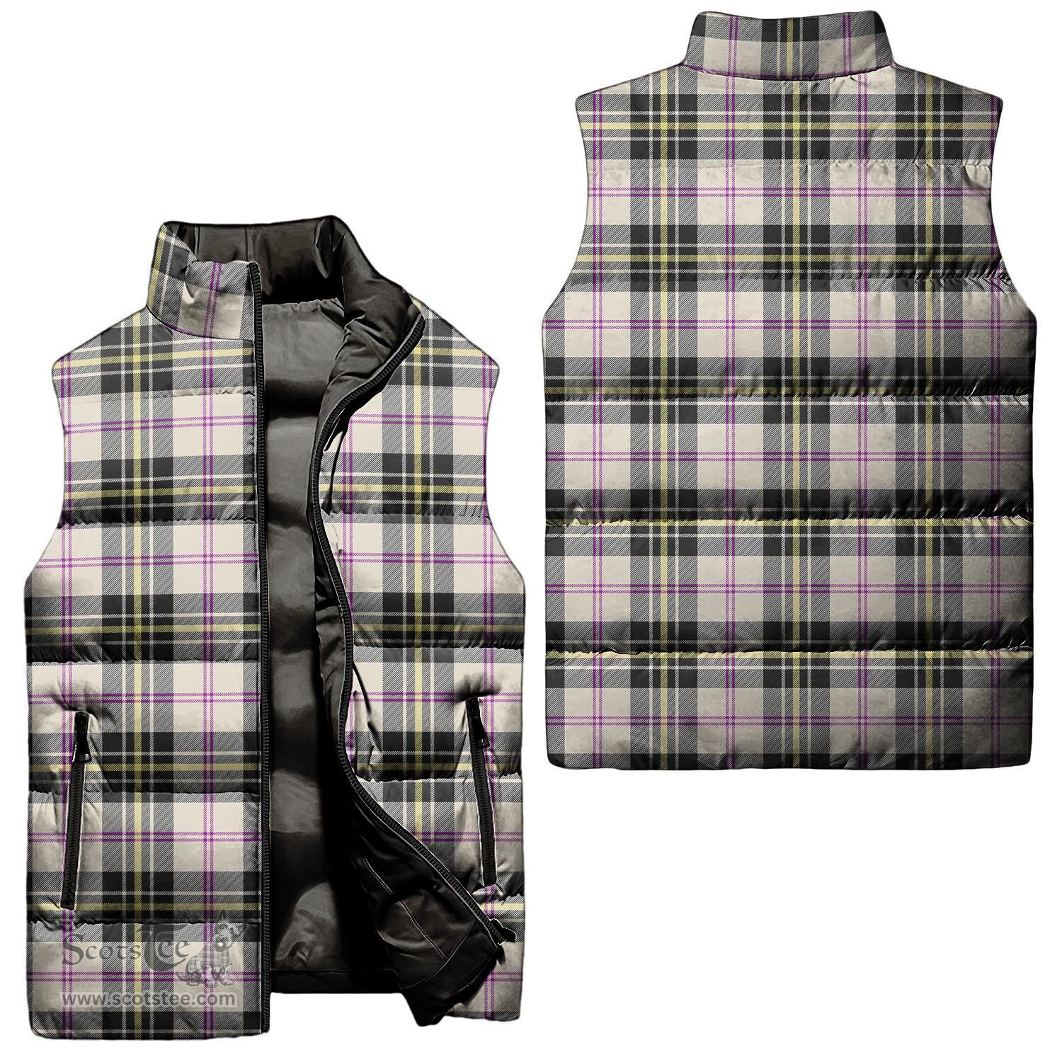 Scottish MacPherson Dress Ancient Tartan Tartan Puffer Vest, Tartan Plaid Sleeveless Down Jacket Scottish Plaid Tartan Plaid - ScotsTee - scotstee.com