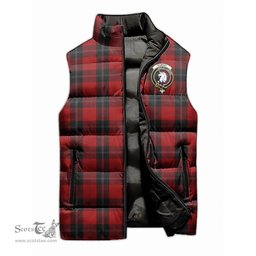 Scottish Ramsay Clan Tartan Puffer Vest, Family Crest Plaid Sleeveless Down Jacket Scottish Plaid Tartan Plaid - ScotsTee - scotstee.com