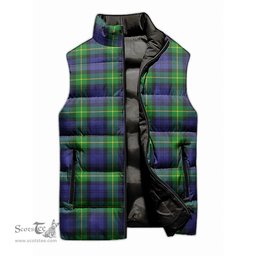 Scottish Meldrum Tartan Tartan Puffer Vest, Tartan Plaid Sleeveless Down Jacket Scottish Plaid Tartan Plaid - ScotsTee - scotstee.com