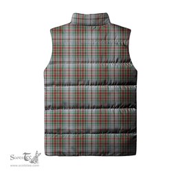 Scottish MacBain Dress Tartan Tartan Puffer Vest, Tartan Plaid Sleeveless Down Jacket Scottish Plaid Tartan Plaid - ScotsTee - scotstee.com