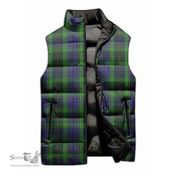 Scottish Rutledge Tartan Tartan Puffer Vest, Tartan Plaid Sleeveless Down Jacket Scottish Plaid Tartan Plaid - ScotsTee - scotstee.com