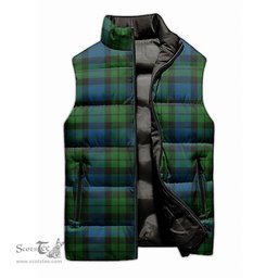 Scottish MacKie Tartan Tartan Puffer Vest, Tartan Plaid Sleeveless Down Jacket Scottish Plaid Tartan Plaid - ScotsTee - scotstee.com
