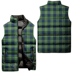 Scottish Spottiswood Tartan Tartan Puffer Vest, Tartan Plaid Sleeveless Down Jacket Scottish Plaid Tartan Plaid - ScotsTee - scotstee.com