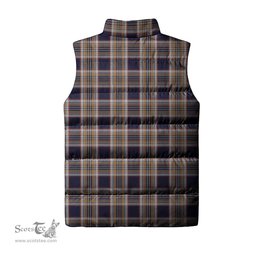 Scottish Stewart Navy Clan Tartan Puffer Vest, Family Crest Plaid Sleeveless Down Jacket Scottish Plaid Tartan Plaid - ScotsTee - scotstee.com
