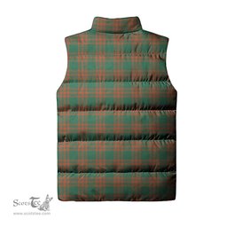 Scottish Menzies Green Ancient Clan Tartan Puffer Vest, Family Crest Plaid Sleeveless Down Jacket Scottish Plaid Tartan Plaid - ScotsTee - scotstee.com