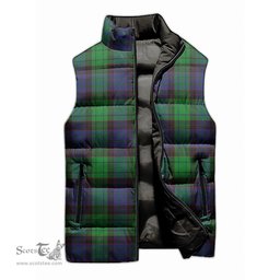 Scottish Stewart Old Modern Tartan Tartan Puffer Vest, Tartan Plaid Sleeveless Down Jacket Scottish Plaid Tartan Plaid - ScotsTee - scotstee.com