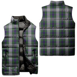 Scottish Murray of Atholl Dress Tartan Tartan Puffer Vest, Tartan Plaid Sleeveless Down Jacket Scottish Plaid Tartan Plaid - ScotsTee - scotstee.com
