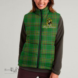 Scottish Brady or McBrady Coat of Arms Family Crest Ireland Padded Vest Jacket Irish National Tartan Irish County Vest Jacket