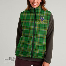 Scottish Pendleton Coat of Arms Family Crest Ireland Padded Vest Jacket Irish National Tartan Irish County Vest Jacket