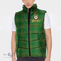 Scottish House of O DWYER Coat of Arms Family Crest Ireland Padded Vest Jacket Irish National Tartan Irish County Vest Jacket