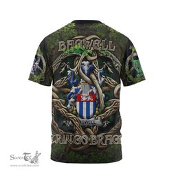 ScotsTee Shop Irish Bagwell Coat of Arms Irish T Shirt Family Crest Irish Is My Root T Shirt