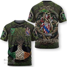 ScotsTee Shop Irish Amory Coat of Arms Irish T Shirt Family Crest Irish Is My Root T Shirt