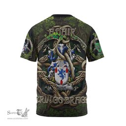 ScotsTee Shop Irish Adair Coat of Arms Irish T Shirt Family Crest Irish Is My Root T Shirt