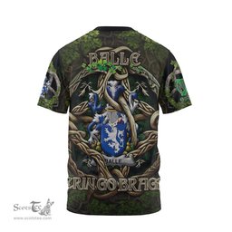 ScotsTee Shop Irish Balle Coat of Arms Irish T Shirt Family Crest Irish Is My Root T Shirt