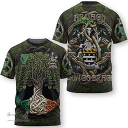 ScotsTee Shop Irish Ardagh Coat of Arms Irish T Shirt Family Crest Irish Is My Root T Shirt