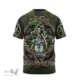 ScotsTee Shop Irish Beirne or O Beirne Coat of Arms Irish T Shirt Family Crest Irish Is My Root T Shirt
