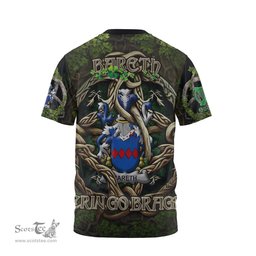 ScotsTee Shop Irish Bareth Coat of Arms Irish T Shirt Family Crest Irish Is My Root T Shirt