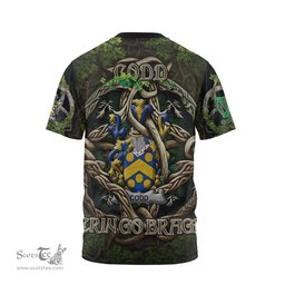 ScotsTee Shop Irish Codd Coat of Arms Irish T Shirt Family Crest Irish Is My Root T Shirt