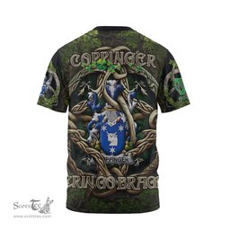 ScotsTee Shop Irish Coppinger Coat of Arms Irish T Shirt Family Crest Irish Is My Root T Shirt