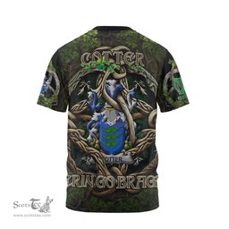 ScotsTee Shop Irish Cotter or MacCotter Coat of Arms Irish T Shirt Family Crest Irish Is My Root T Shirt