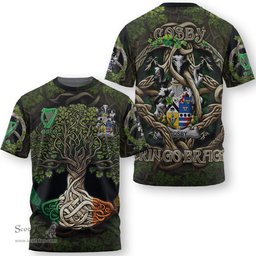 ScotsTee Shop Irish Cosby Lord Sydney Coat of Arms Irish T Shirt Family Crest Irish Is My Root T Shirt
