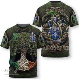 ScotsTee Shop Irish Dalton Coat of Arms Irish T Shirt Family Crest Irish Is My Root T Shirt