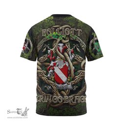 ScotsTee Shop Irish Folliott Coat of Arms Irish T Shirt Family Crest Irish Is My Root T Shirt
