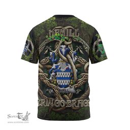 ScotsTee Shop Irish Hamill Coat of Arms Irish T Shirt Family Crest Irish Is My Root T Shirt